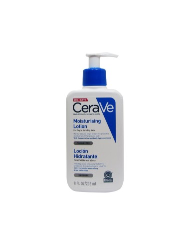 CeraVe - Limpiador facial hidratante de 473 ml para limpieza diaria, piel  seca a normal : : Belleza