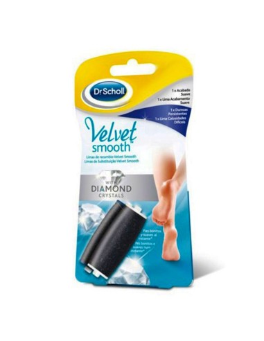 Scholl Velvet Smooth Limas de sustitución Acabado Suave X2