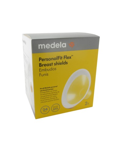 MEDELA PERSONALFIT FLEX TAMAÑO M 24 MM 2 FUNNELES