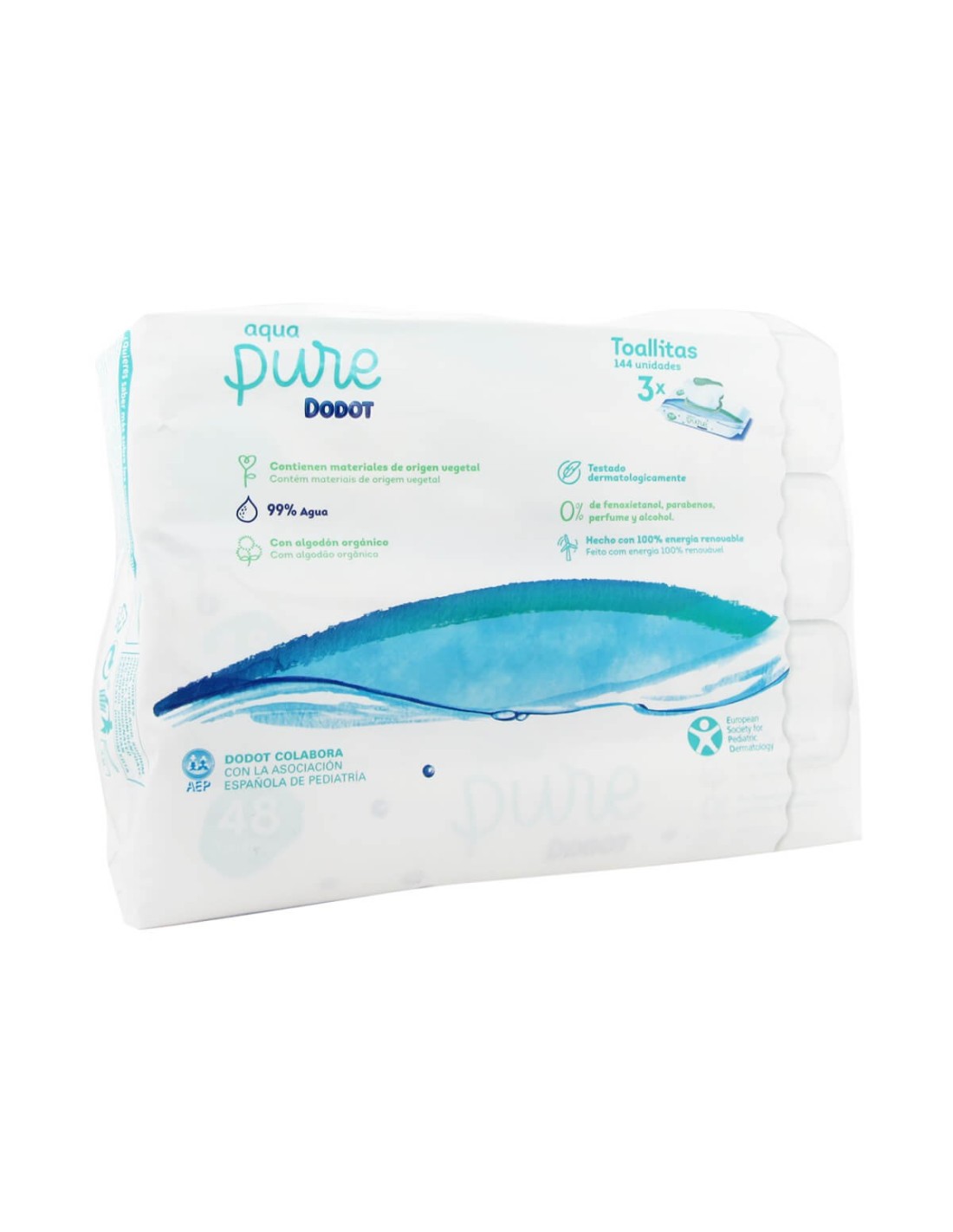 Dodot aqua pure toallitas humedas para bebes (144 unidades) - Farmacia  online