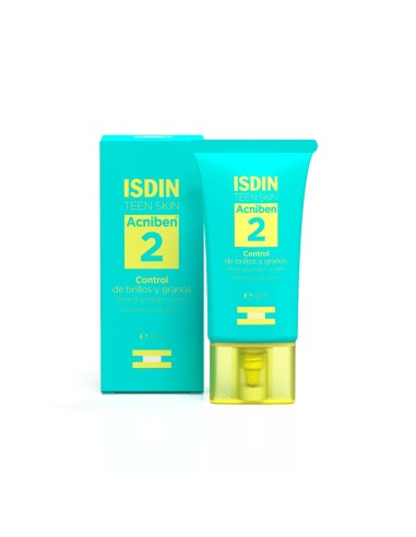 Isdin Acniben Teen Skin Control de Brillantes y Borrosas Gel 40ml
