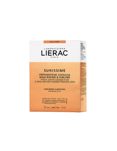 Lierac Sunissime Cápsulas Preparadoras Bronceado Rápido y Sublime 30 cápsulas