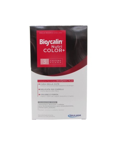 Bioscalin Nutricolor Coloración Permanente 3 Marrón Oscuro