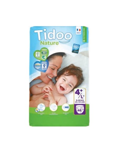 Tidoo Pañales 4L (9-20Kg) 48 unidades