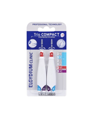 Elgydium Clinic Trio Compact ISO 145 Cepillos Interdentales