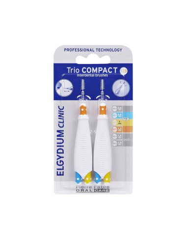 Elgydium Clinic Trio Compact ISO 123 Cepillos Interdentales