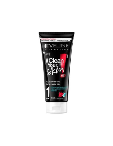 Eveline Cosmetics Clean Your Skin Gel Limpiador Facial Ultra Purificante 200ml
