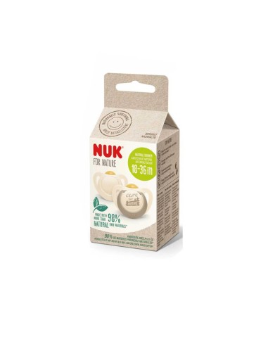 NUK For Nature Latéx Chupete 18-36m x2