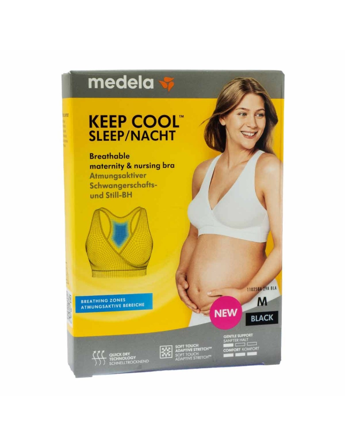 Medela Comfy Bra Talla XL Negro Sujetador Embarazo Y Lactancia