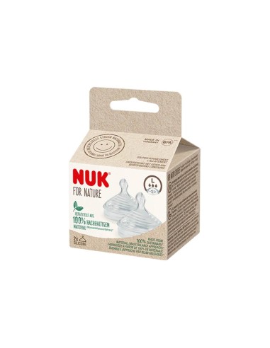 Nuk For Nature Teat L 2 Units