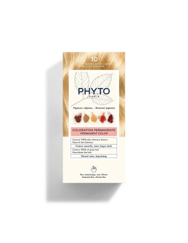 Phyto Color Permanente Coloración con pigmentos vegetales 10 Luz extra rubia