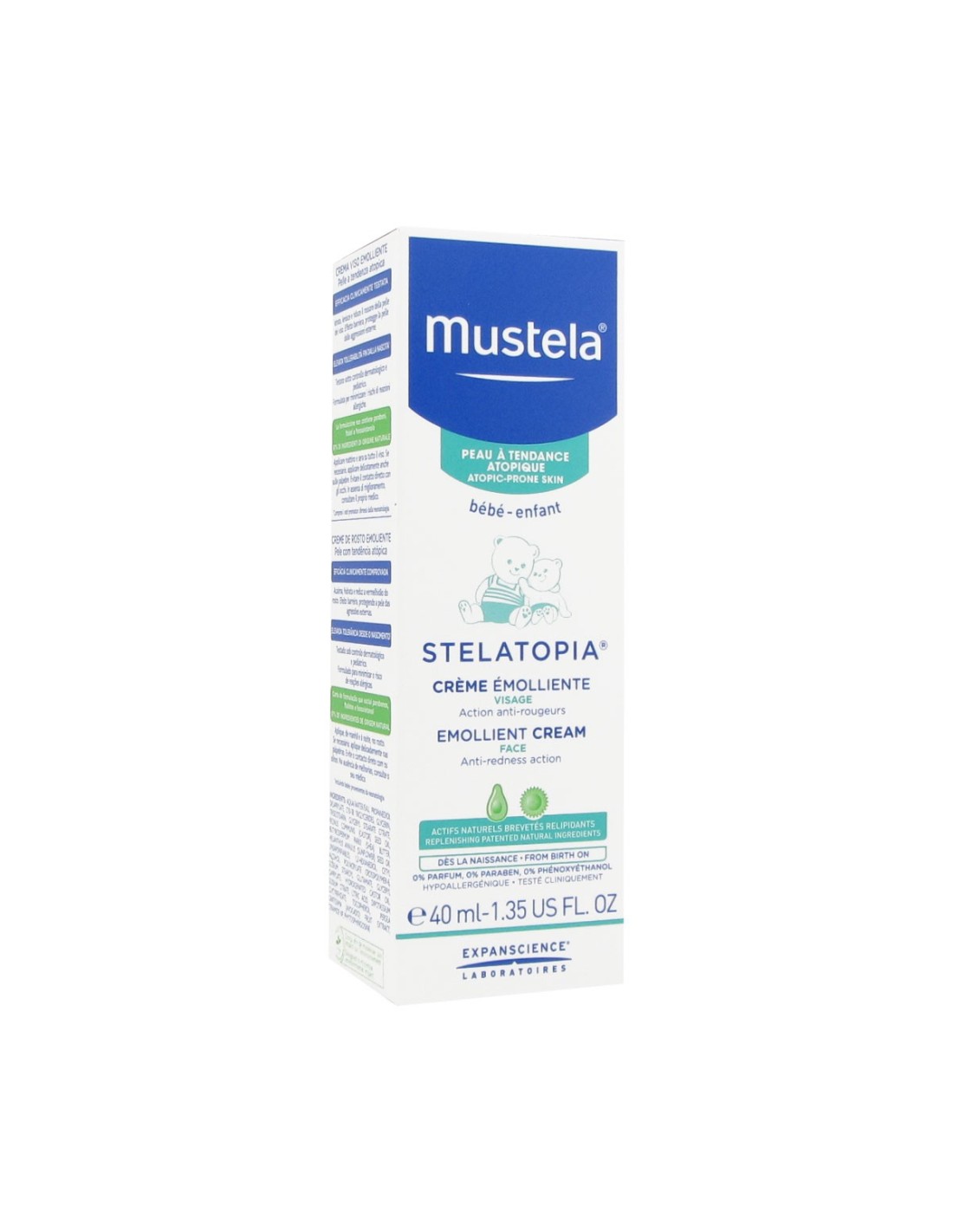 Pack Mustela Aceite De Baño Stelatopia 500ml + Crema Emoliente Stelatopia  40ml