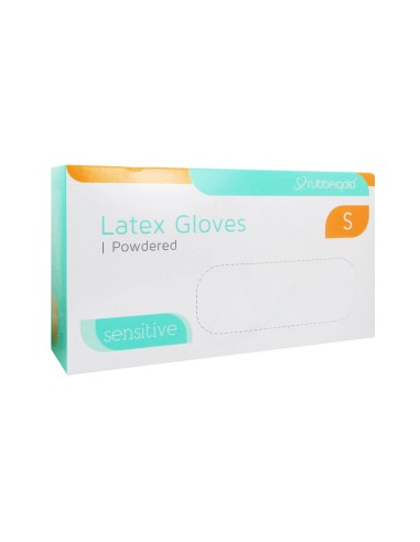 Guantes de látex sensibles Tamaño S x100 Unidades