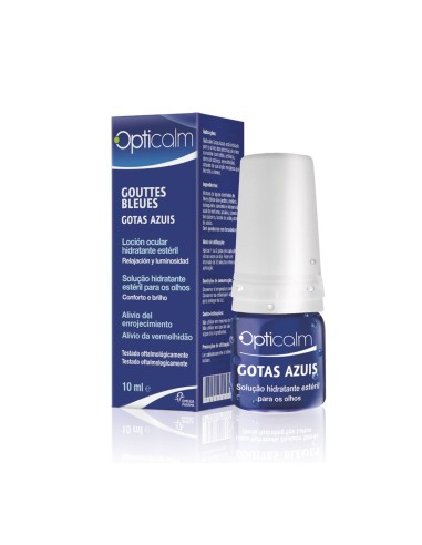 Opticalm Gotas Azules Solución Ocular Hidratante Estéril 10ml