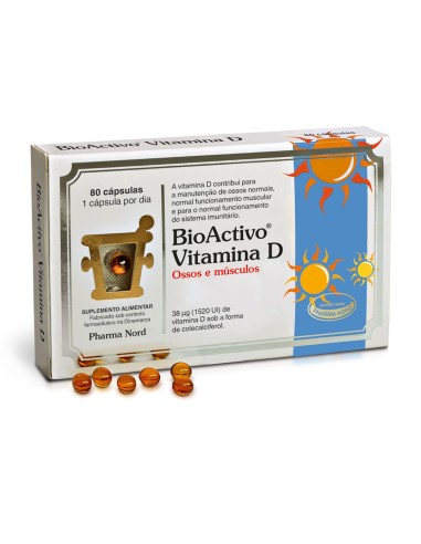 BioActivo Vitamina D 80 Cápsulas