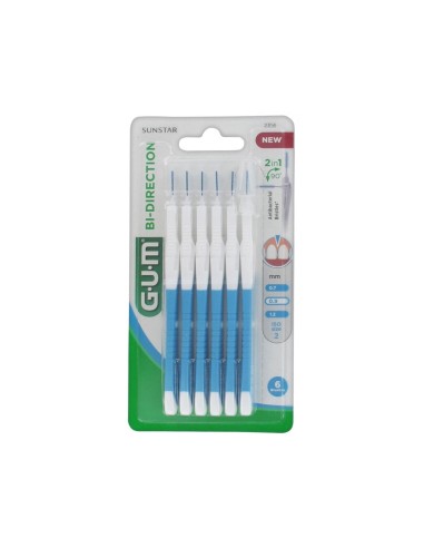 Gum Bi-direction Toothbrush 0,9 mm x6