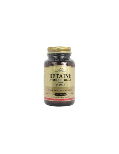 Solgar Betaine Hydrochloride with Pepsin 100tab