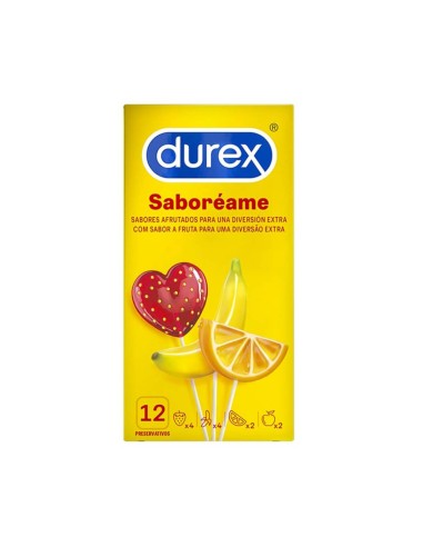 Durex Saboréame Sabores Afrutados Preservativos 12 Unidades