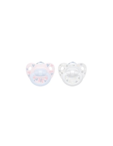 Chupete Silicona Happy Days NUK 0-6M x2