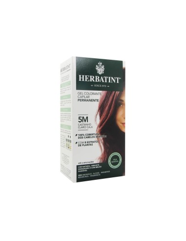 Herbatint Coloración permanente en gel para el cabello 5M Castaño claro Anacardo 150ml