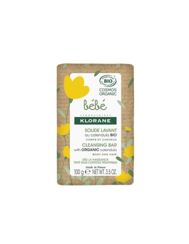 Klorane Bébé Organic Jabón Sólido en Barra 100g