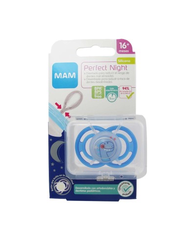 Mam Perfect Night Silicona 16 meses Rosa 1 Unidad