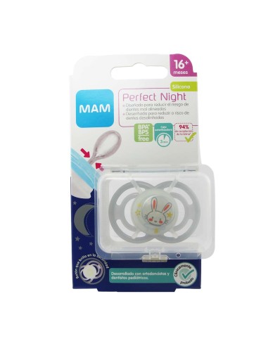 Mam Perfect Night Silicona 16 meses Rosa 1 Unidad