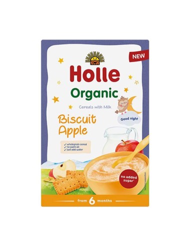 Holle Bio Gachas de Leche con Manzana 250g