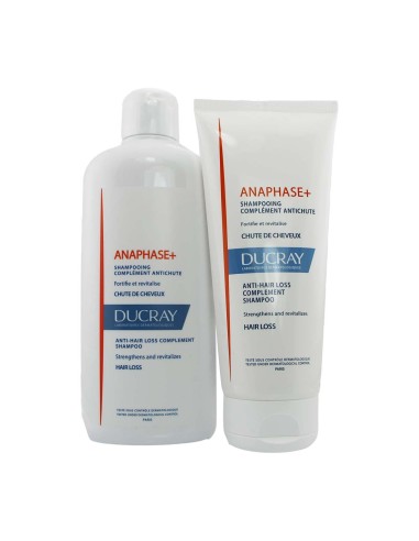 Ducray Anaphase Champú 400ml y Anaphase Champú 200ml