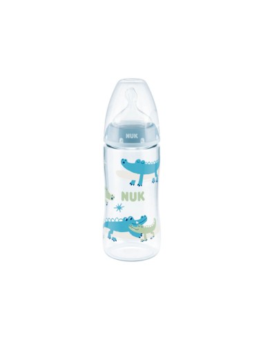 NUK First Choice Biberón Indicador de Temperatura Silicona 6-18M Flow Control 300ml