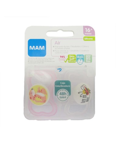 Mam Chagifier Air Silicone + 16m Pink 2un