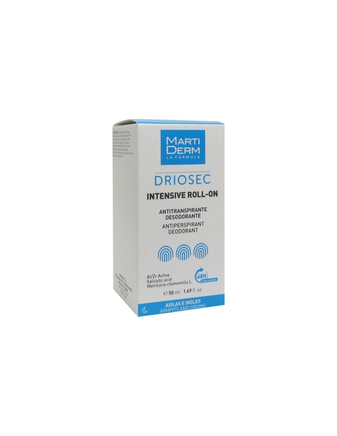 MartiDerm Driosec Intensive Roll-On Axilas e Ingles 50ml