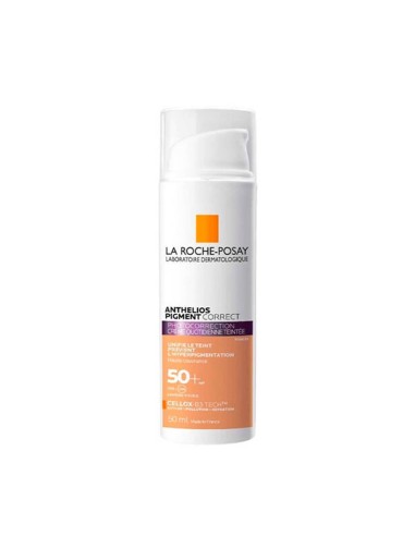 La Roche Posay Anthelios Pigment Correct Crema de Día con Color SPF50 Tono Medio 50ml