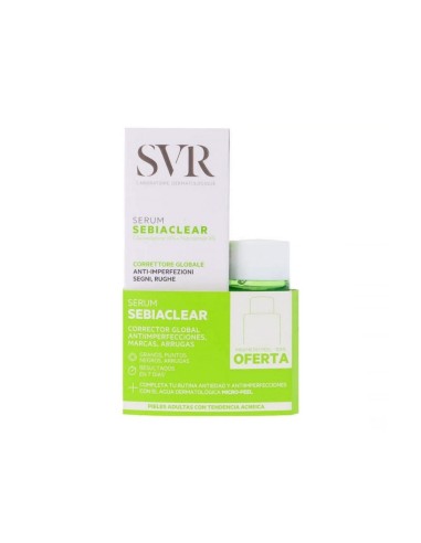 SVR Pack Sebiaclear Serum y Loción Micro-Peel