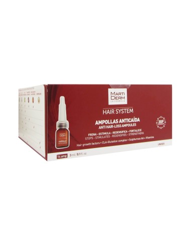 MartiDerm Ampollas Anticaída 14x3ml