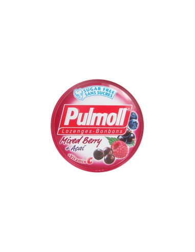 Pulmoll Mixed Berry, Açai and Vitamin C Sugar Free 45g