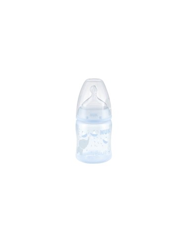 NUK Biberón Silicona Rosa y Azul 0-6M M 150ml