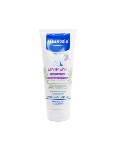 Zona de higiene del linimento Mustela del pañal de 200 ml.