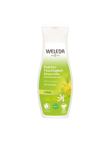 Weleda Leche Corporal 24h Hidratación Exprés Citrus 200ml