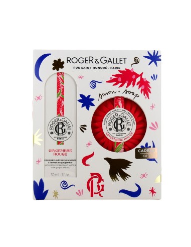 Pack Roger Gallet Gingembre Rouge Agua Perfumada 30ml y Jabón 100g Oferta