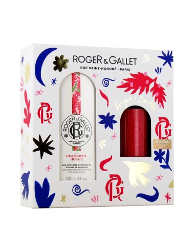 Pack Roger & Gallet Gingembre Rouge Agua Perfumada 100 ml y Vela Perfumada Oferta