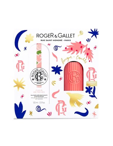 Roger Gallet Pack Fleur de Figuier Agua Perfumada 100ml y Vela Perfumada Oferta