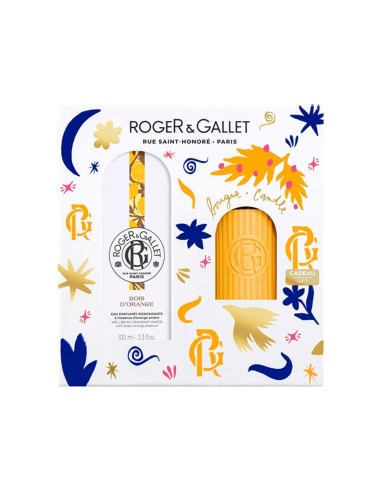 Pack Roger & Gallet Bois D'Orange Agua Perfumada 100ml y Vela Perfumada de Regalo