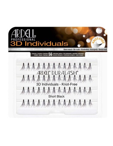 Ardell 3D Individuales Sin Nudos Cortos Negro