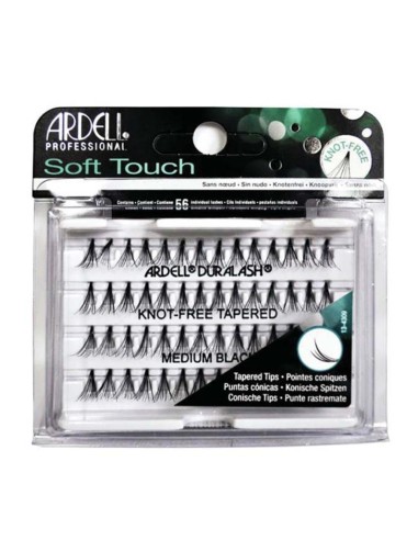 Ardell Soft Touch Sin nudos Cónico Medio Negro 56 uni