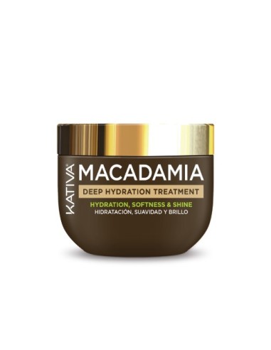 Kativa Macadamia Mascarilla Hidratación Suavidad y Brillo 300ml