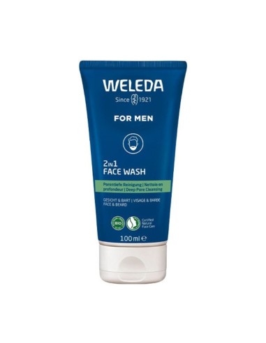 Weleda for Men Gel de Limpeza 2 em 1 Rosto e Barba 100ml