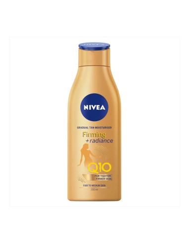 Nivea Crema Corporal Loción Corporal Reafirmante Q10 y Bronceado 200ml