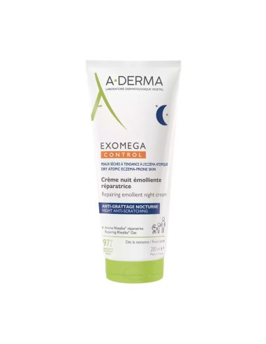 A-Derma Exomega Control Crema de Noche Emoliente 200ml