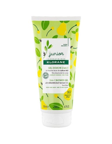 Klorane Petit Junior Gel Ducha Cuerpo y Cabello Pera 200ml